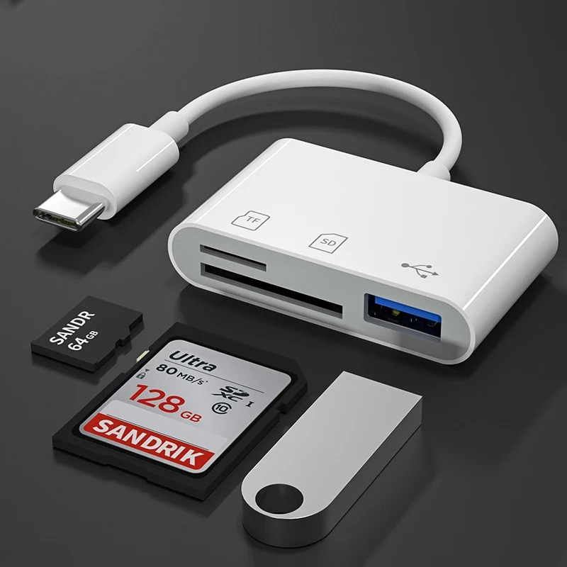 3 In 1 Type-c To USB C A OTG A - đánh giá và giá Usb Hub Type C